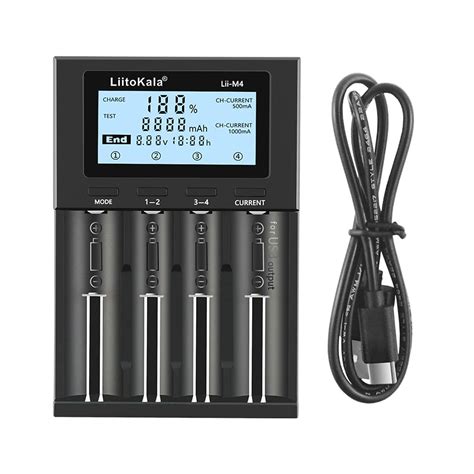 4 slots battery charger